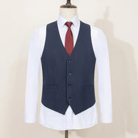 ST Cassy High-end Brand Formal Business Men's Suits Lapel Formal Blazer Slim Fit（jacket+Vest+Pants）