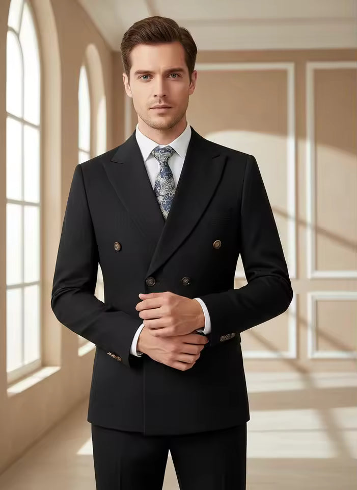 ST Cassy light brown Elegant Man Suit 2 Pcs Set Modern Wedding Party Suits for Men Stylish high quality Business office suit