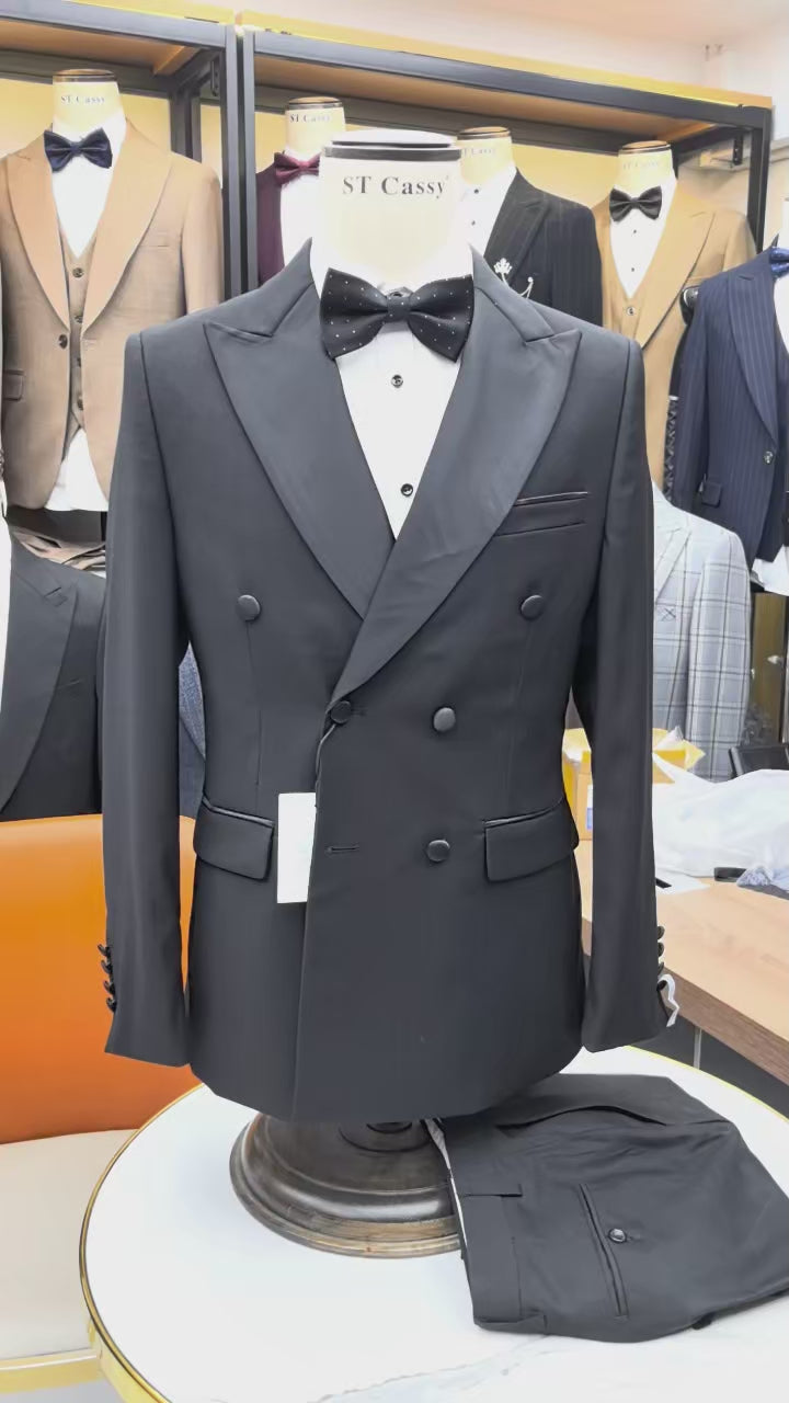 ST Cassy High Quality Wedding Groom Dress Men's evening gown Slim Fit Leisure suit Blazers Elegant man suit