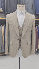 ST Cassy High Quality Plaid suit Formal Business Office Men's Suits Fashionable and Casual evening gown